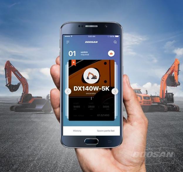 Doosan Infracore Launched App for a '600-Page' Construction Equipment Parts Manual